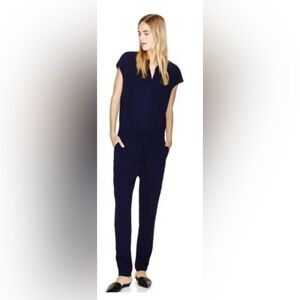 Aritzia Navy Babaton Jumpsuit